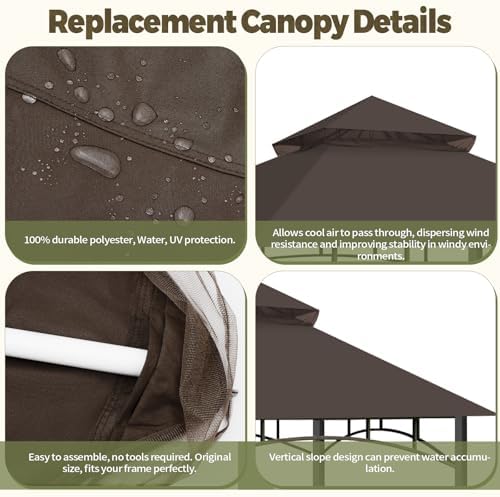 Gazebo Cover Replacement for Target Madaga L-GZ136PST - Image 5