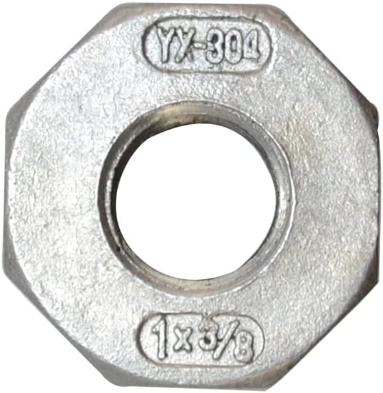 1" Male NPT to 3/8" Female NPT Female Reducing/Reducer Bushing Pipe Fitting - Image 3