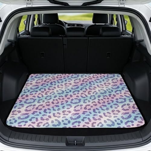 Pastel Leopard Universal Cargo Liner Gardening Trunk Mat Waterproof Cargo Liner by Mintulipy