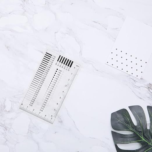 Lurrose Transparent Crack Width Gauge Spot Detection Ruler Pocket Size Ruler - Image 9