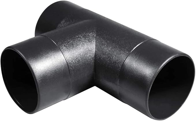 POWERTEC 70107V 4" T-Fitting for Dust Collection Hose, 1 PK by POWERTEC