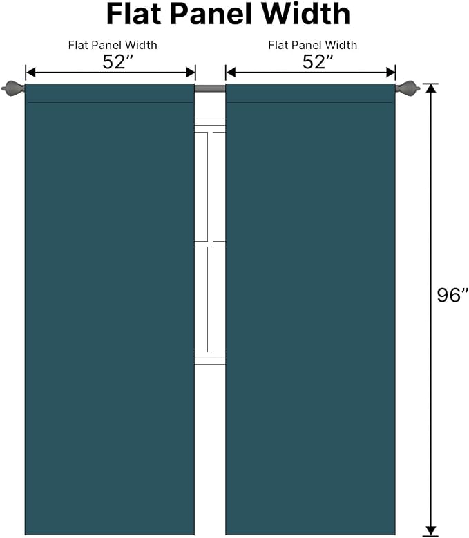 H.VERSAILTEX Blackout Curtains Thermal Insulated Window Treatment Panels Room - Image 7