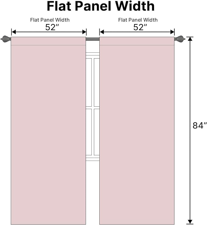 H.VERSAILTEX Blackout Curtains Thermal Insulated Window Treatment Panels Room - Image 6