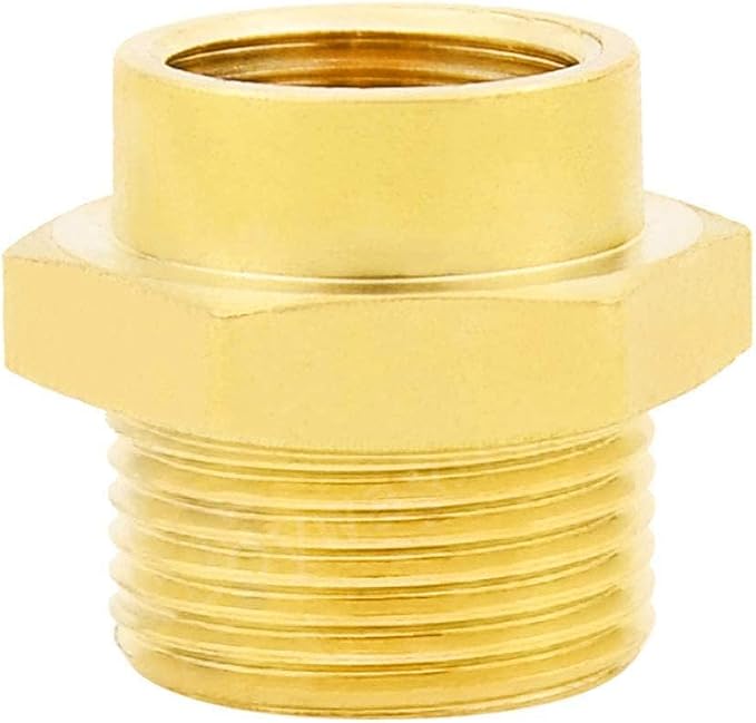 Joywayus 1/2" NPT Thread Female × 3/4" G Thread Male Brass Pipe Fitting Adapter - Image 6