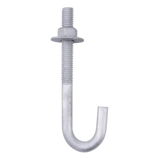 1/2” x 6” J Bolt Anchors for Concrete by HROMIGRY