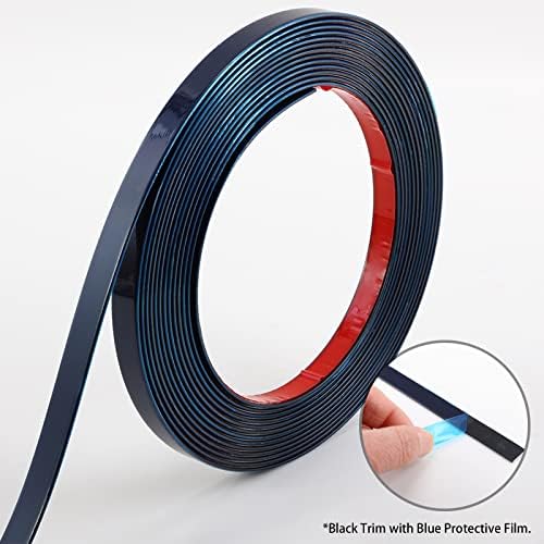 Trimold Matte Black Molding Trim, Peel and Stick Mirror Border Design, Flexible - Image 4