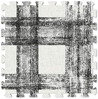 FloorPops FPF3751 Sawyer Plaid Interlocking Floor Tiles - Image 3