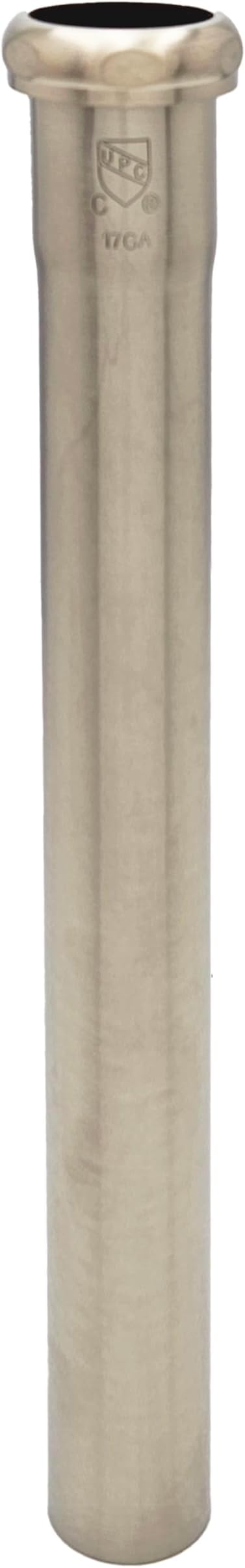 Westbrass A423-07 1-1/2" x 12" Slip Joint Extension Tube, Satin Nickel - Image 3