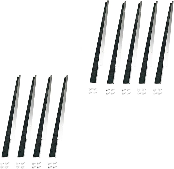 9 Sets Retsun Garage Door Brush Seal, 1 1/2" x 39.37" Brush Door Sweep by HOME