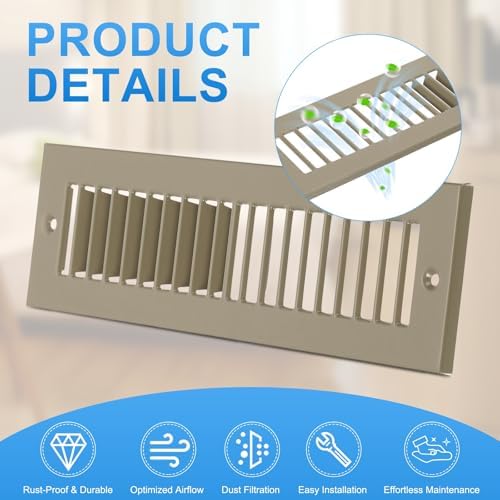 PATIKIL 2" x 10" Duct Opening Vent Cover - Image 3