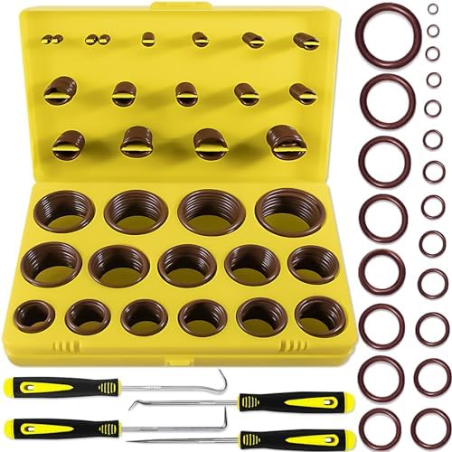 XBVV 386 PCS 30 Sizes Metric Viton O-Ring Assortment Kit by XBVV