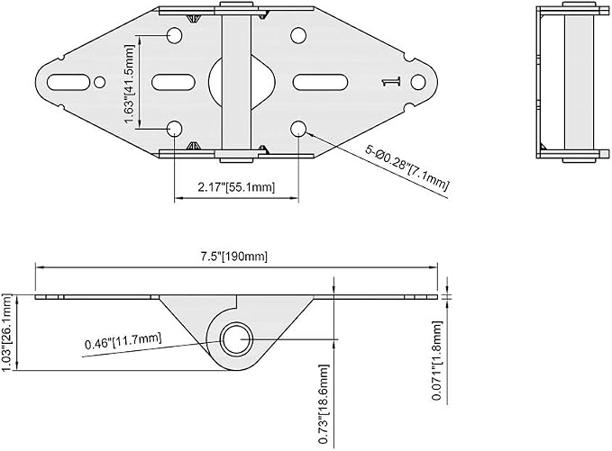 Garage Door Hinge #1, 14 Gauge Steel Replacement, Galvanized, 4 Pack | - Image 8