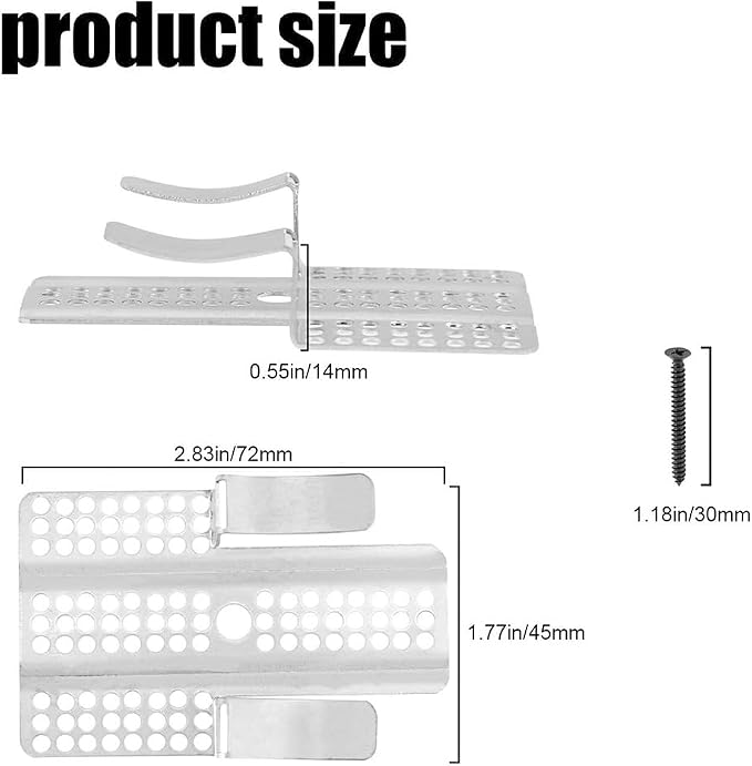 Drywall Repair Clips Fits 1/2" and 5/8" Panels, 16 Pack Drywall Patch Clips and - Image 8