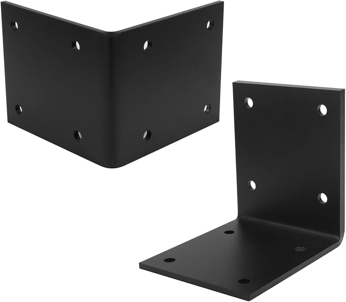 2 PCS Heavy Duty Steel L Angle Bracket - Image 3