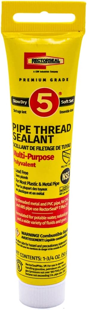 RectorSeal No. 5 25790 Pipe Thread Sealant, Lubricates & Protects Threads by RectorSeal