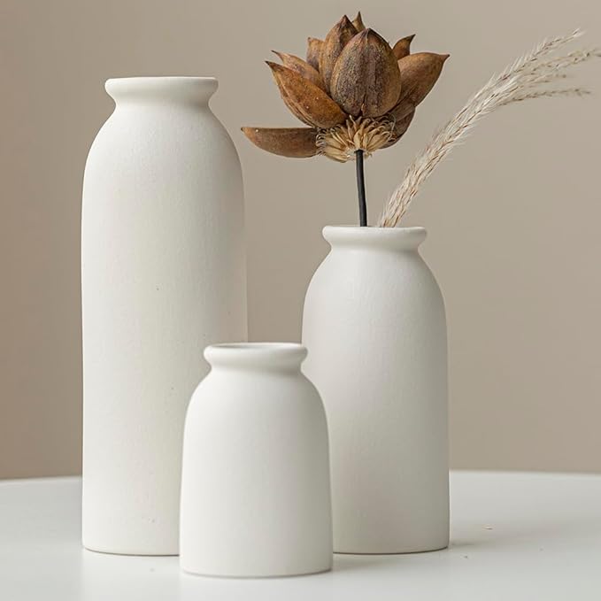 Ceramic Vase Set-3, Small Flower Vases by TINCTOTNICVase