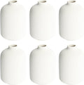 YANLING Small White Vase for Decor, 6 Pack Ceramic Vases for Pampas Grass | by YANLING
