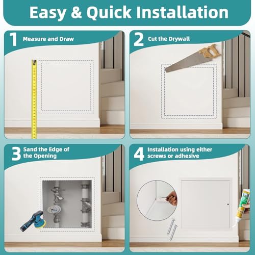 16x20 Access Panel for Drywall, Metal Drywall Access Panel for Plumbing - Image 5