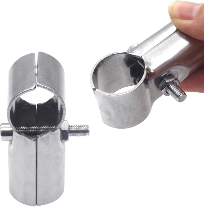 6 Sets of T Clamps, Stainless Steel, Pipe Clamps - Image 5