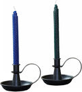 Black Retro Iron Taper Candle Holders by ALSOLIFE