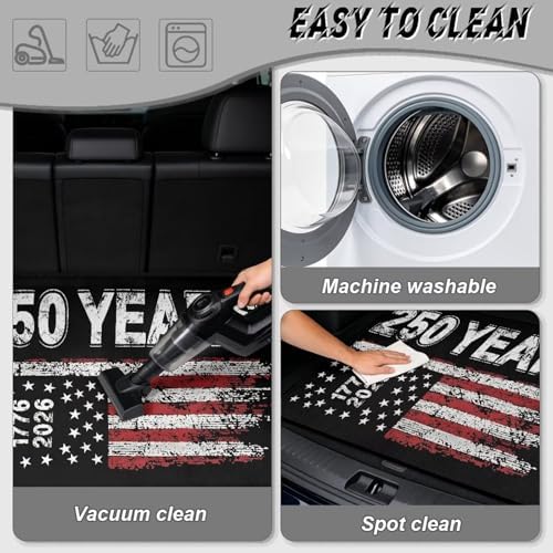 ELEQIN 250th 4th of July, Car Cargo Liner, All Weather Heavy Duty Trunk Mat - Image 5