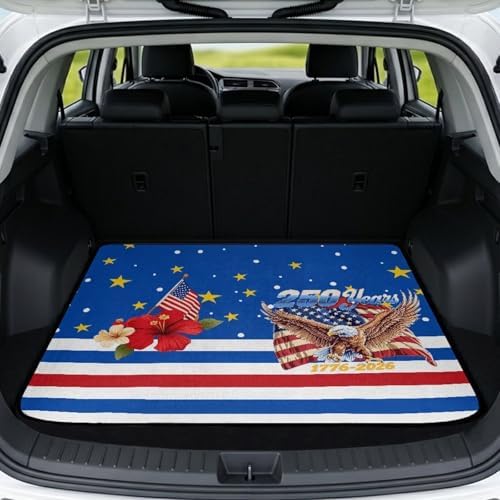 250 Years American Universal Car Trunk Mat 29"x39" by Darisoco