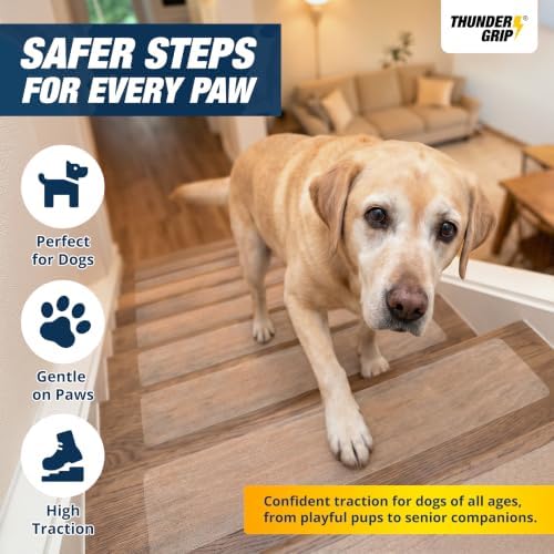 Clear Stair Treads Non-Slip Indoor 30" x 6" 15-Pack - Image 2