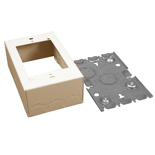 Legrand Wiremold 500 Series Metal Raceway Extra Deep Electrical Box, Ivory | by Legrand-Wiremold