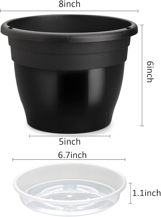 RooTrimmer 8 Inch Nursery Pots Set of 10 - Image 2