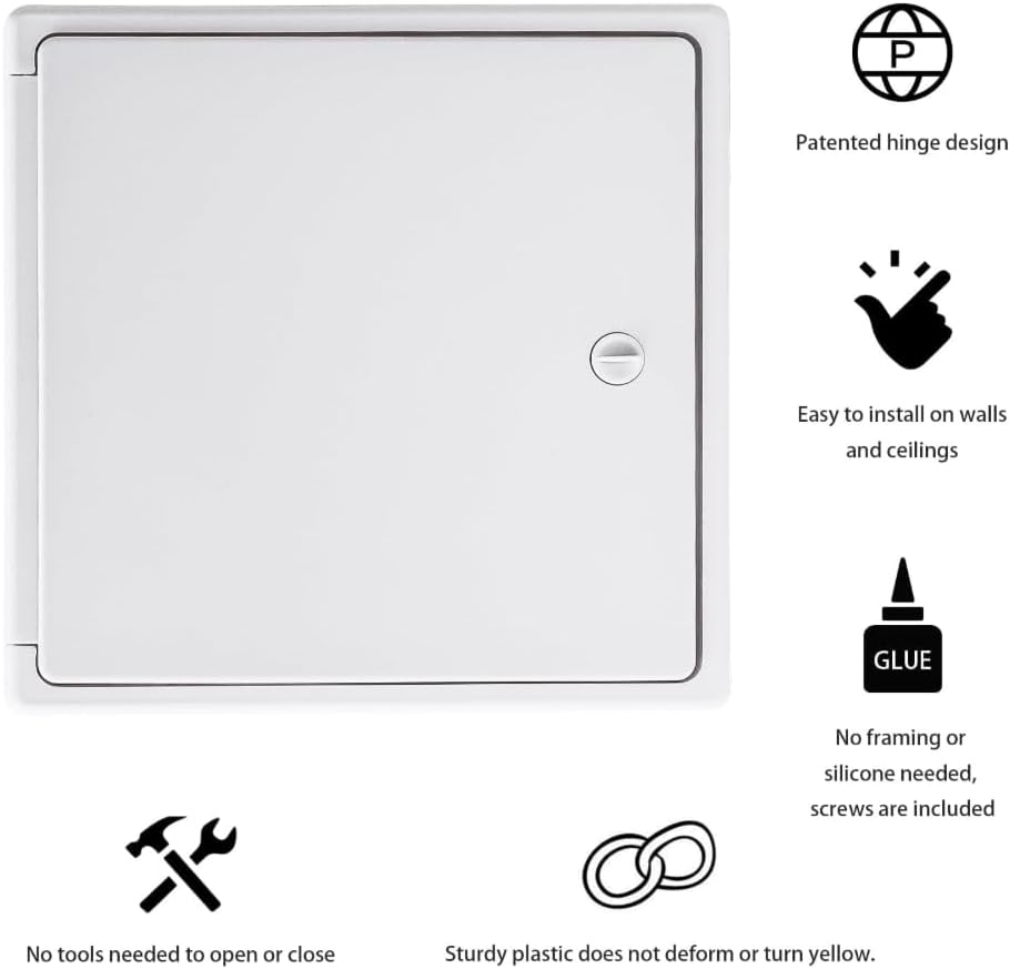 EASY-EXS Access Panel 6x6 with Door Plastic White - Image 5