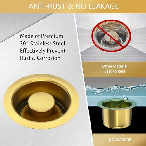Extended Garbage Disposal Flange and Stopper, Kitchen Sink Drain Deep Flange - Image 5