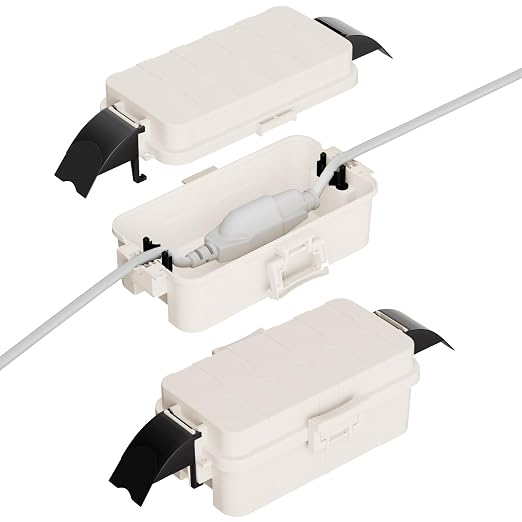 2 Pack IP55 Small Outdoor Electrical Box Waterproof, by FLEMOON