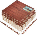 Sorbus Interlocking Wood Grain Foam Floor Tiles by Sorbus