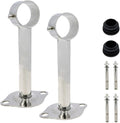 Ceiling-Mount Bracket Wardrobe Pipe Bracket Rod Lever Support Holder Fit 32 to by Home