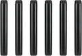 6 Pack 1/2" × 6" Pre-Cut Black Metal Pipe, Industrial Steel Fits Standard Half by GeilSpace