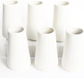 YANLING 6 Pack White Ceramic Vases by YANLING