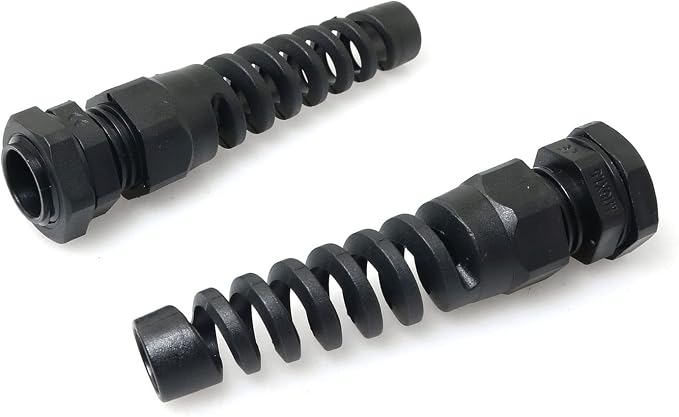 RLECS 2pcs Waterproof Cable Gland 16mm 5/8" Plastic Joint M16 Nylon Cable Seal - Image 2