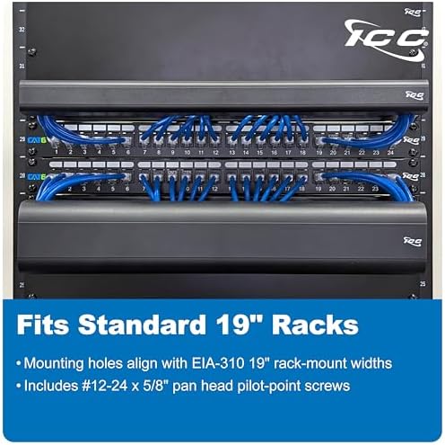 ICC 2U Ring Cable Manager Panel - Image 5