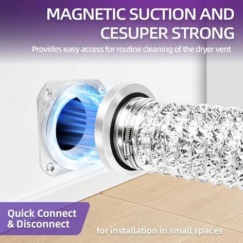 Magnetic Dryer Vent Connector Kit, Tight Space Quick Coupling Coupler - Image 2