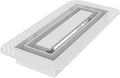Fittes Flush Wall Vent, Minimalist ABS Plastic HVAC Air Return Register Cover by Fittes