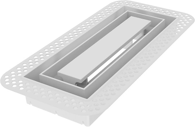 Fittes Flush Wall Vent, Minimalist ABS Plastic HVAC Air Return Register Cover by Fittes