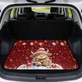 Red Christmas Cow Universal Cargo Liner Gardening Trunk Mat Waterproof Cargo by Unknown