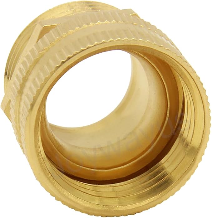 Joywayus 2PCS Brass Swivel Pipe Fitting 3/4" GHT Female x 3/4" GHT Male | - Image 5