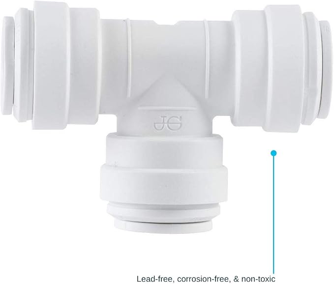 John Guest Speedfit 1/4 Inch Union Tee Connector, Push to Connect Plastic - Image 5