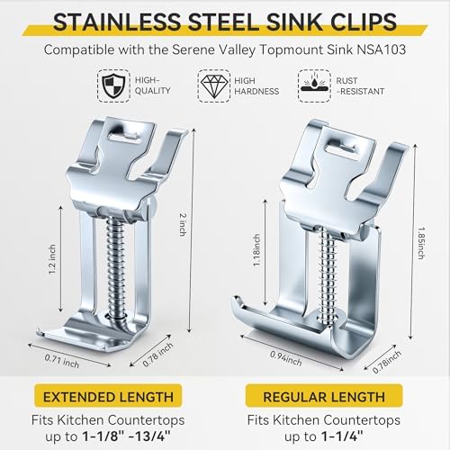 12 Pack Sink Clips for Kitchen Sink Installation - Image 2