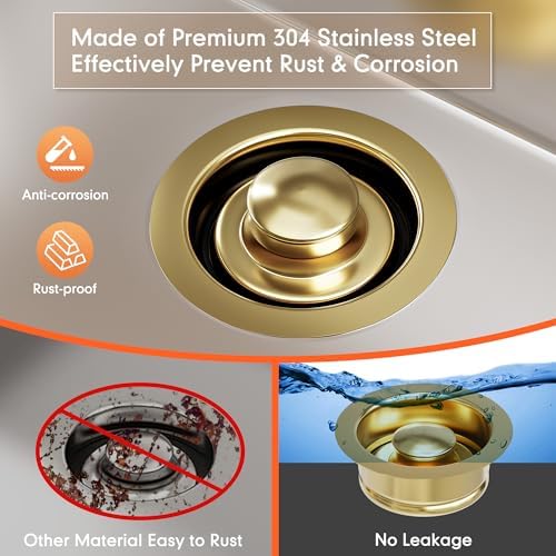 Kitchen Sink Garbage Disposal Flange and Sink Stopper, fit 3-1/2 inch - Image 6