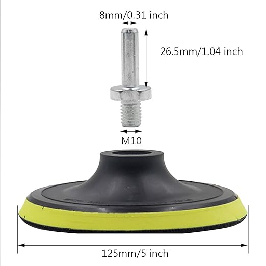 Luomorgo 5 inch Hook & Loop Backing Pad Orbital Sander Polisher | Sanding Pad - Image 2