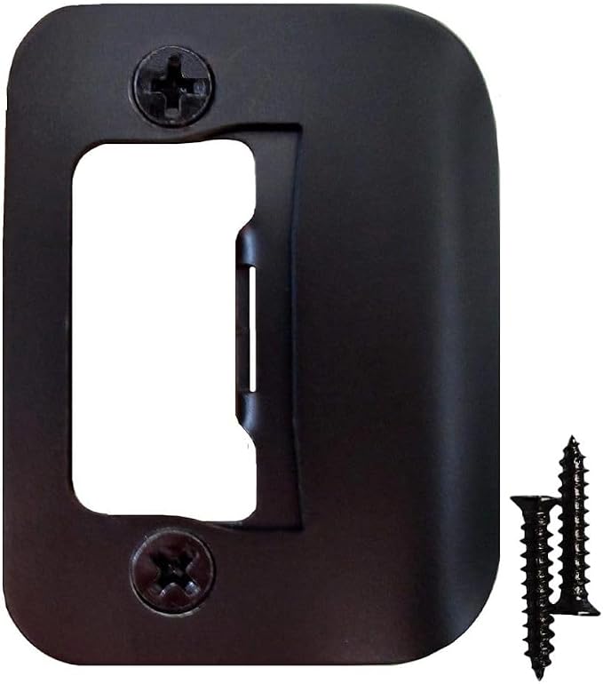Gator Door Strike Plate 2-1/4" Latch Restorer, Oil Rubbed Bronze, No Chiseling by GATOR+Strike+Plates