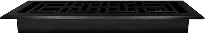 Decor Grates AJH412-BLK Oriental Floor Register, 4x12 Inches, Textured Black - Image 6