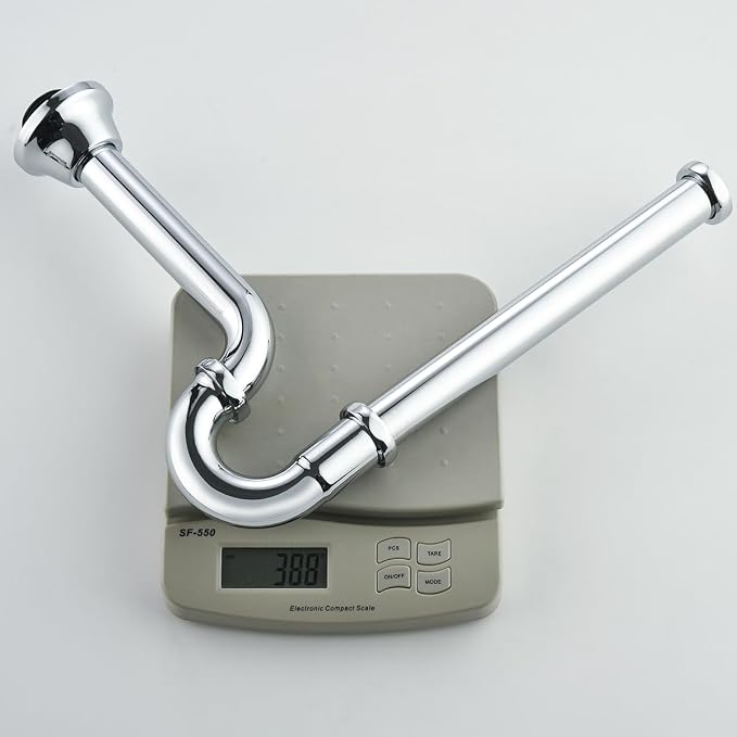 RANDOM Brass P Trap Bathroom Sink U-Shape 1-1/4 inch Sink Trap - Image 9